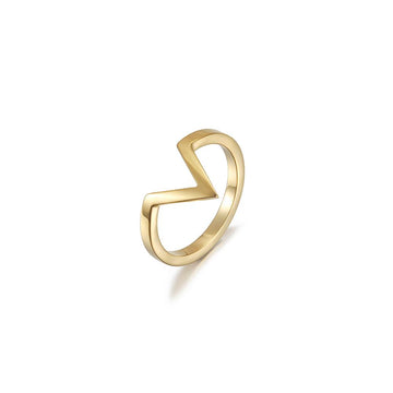 V-Shape Geometric Outline Ring