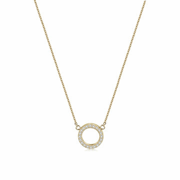 Open Circle Pendant Necklace