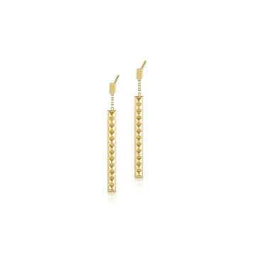 Pyramid Bar Earrings