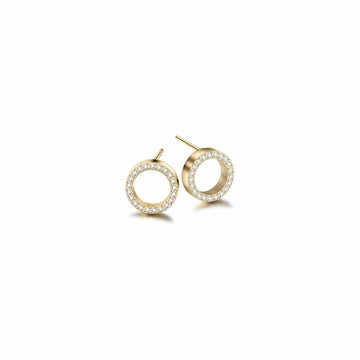 Open Circle CZ Studs